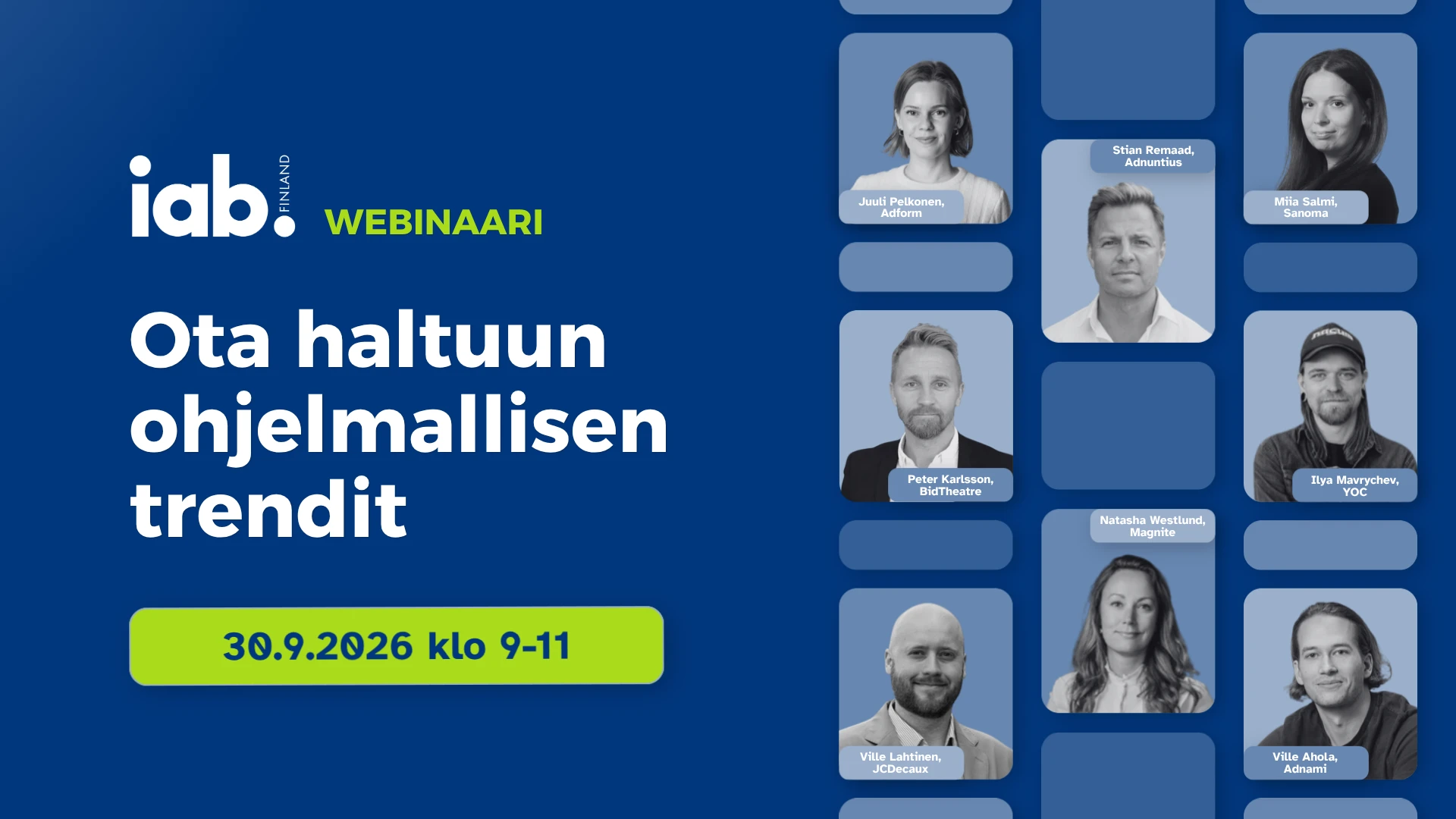 IAB:n Webinaari: Ota haltuun ohjelmallisen trendit