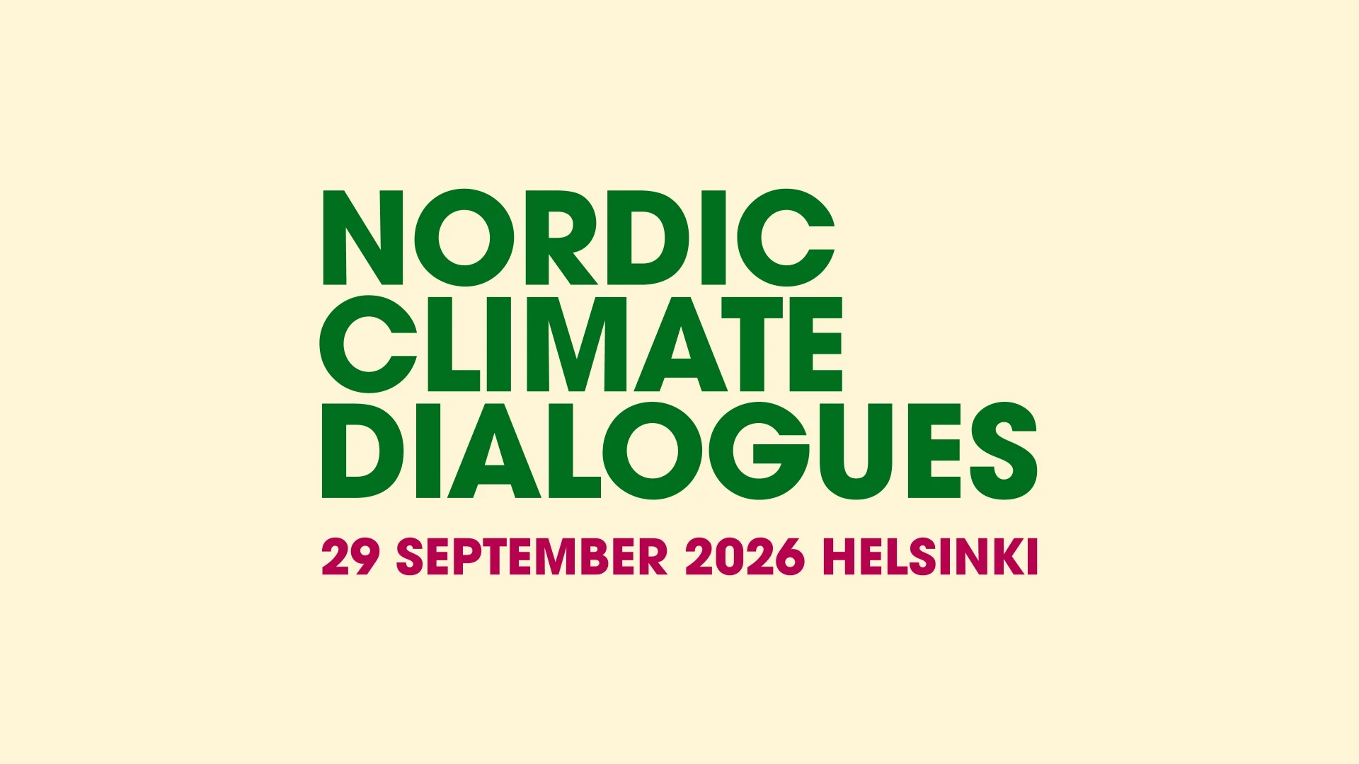 Nordic Climate Dialogues logo