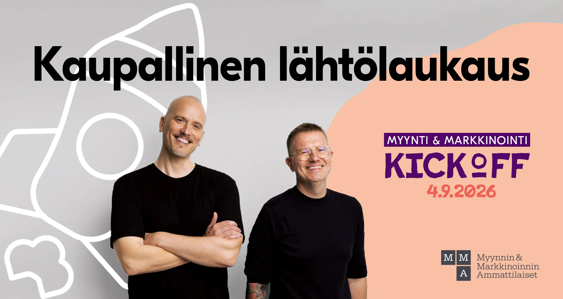 Toni Lähde ja Kert Kenner syksyn Kickoff-tapahtumassa