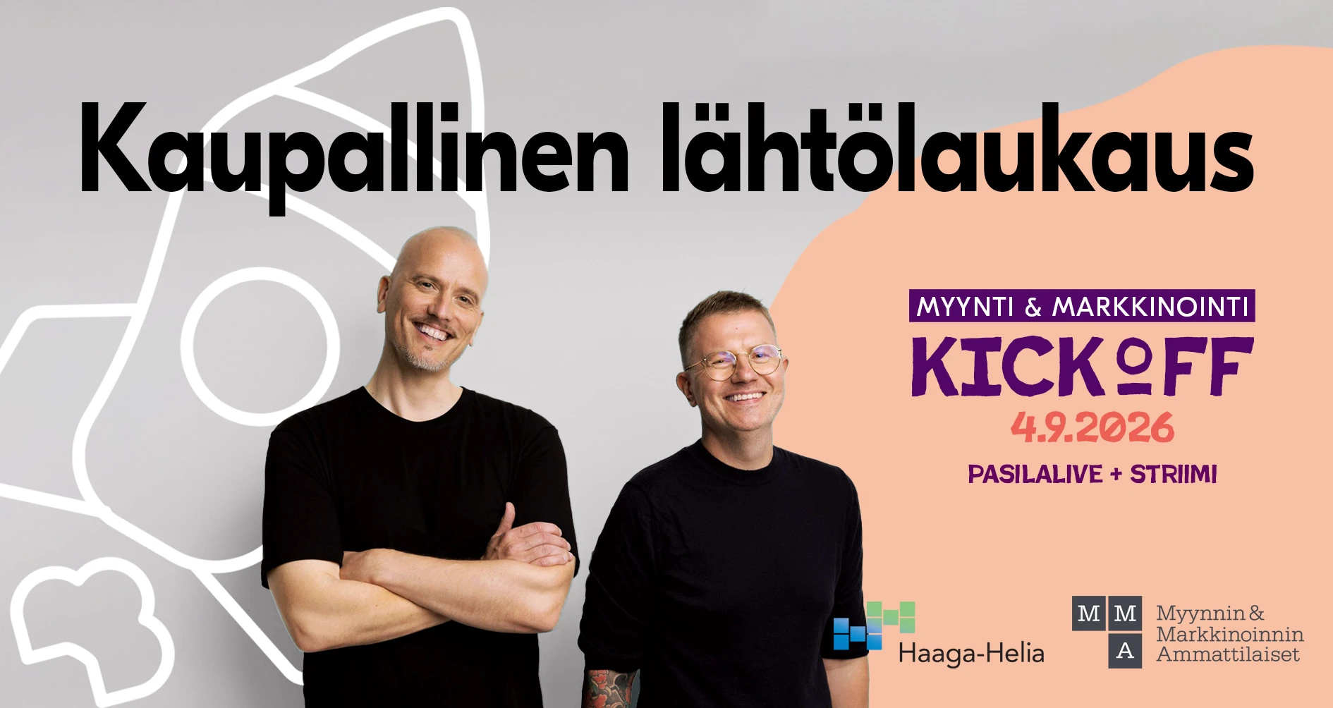 Toni Lähde ja Kert Kenner syksyn Kickoff-tapahtumassa