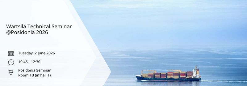 Wärtsilä Technical Seminar at Posidonia 2026