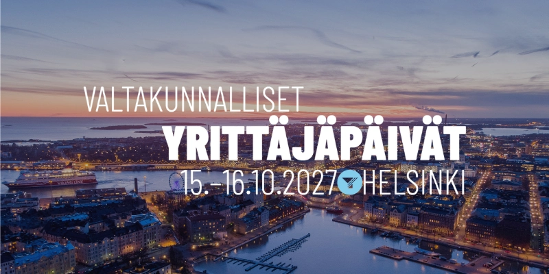 Valtakunnalliset yrittäjäpäivät 2027 banneri
