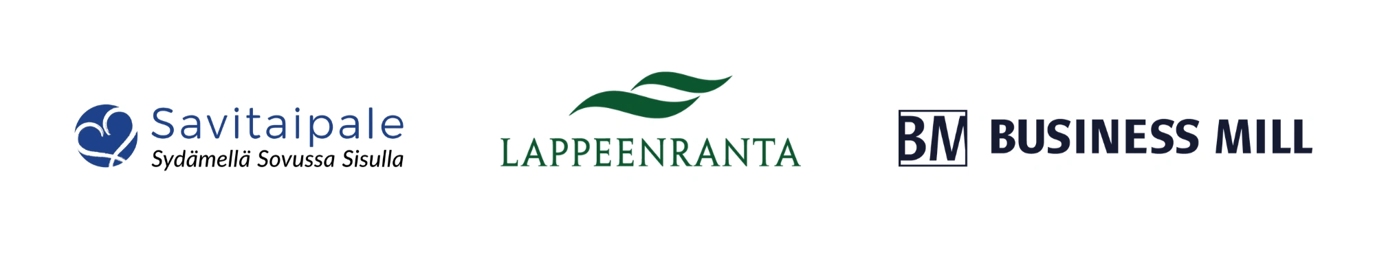 alabanneri logot lappeeranta, savitaipale ja business mill